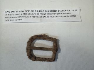 Civil War Iron Soldiers Belt Buckle