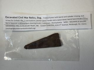 Civil War Bayonet Scabbard tip