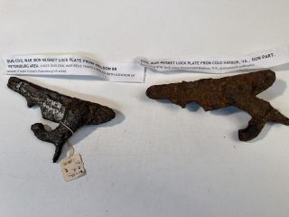 Lot of 2 Musket Lock Plates