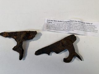 Lot of 2 musket lock plates