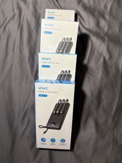 (4x) VRURC 10000mAh Power Bank Model T1116 - Lot of 4 Units