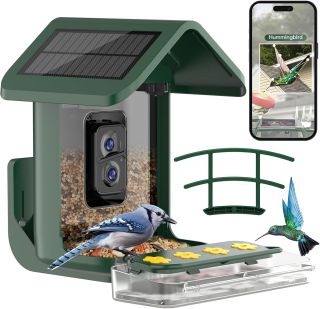 Onlyfly Bird Feeder Camera 2K Solar Powered